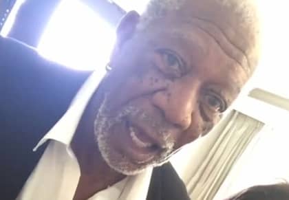 摩根·弗里曼（Morgan Freeman）记录了他的第一个Snapchat，一点也不印象深刻