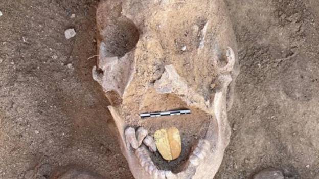 金舌木乃伊在2000岁的埋葬网站中发现了