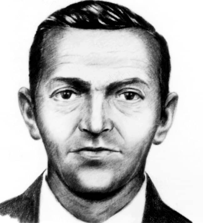FBI飞机劫机者D.B.库珀。学分：Everett收藏的历史/Alamy股票照片