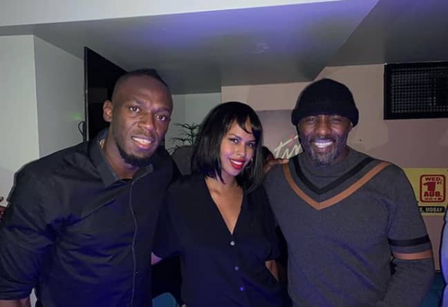 Usain Bolt与演员Idris Elba庆祝了他的新餐厅的盛大开业。学分：Instagram/Usain Bolt