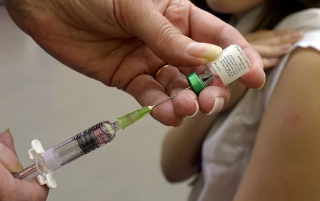 麻疹疫苗接种。信用：PA