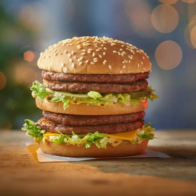 Double Big Mac现在可用。信用：麦当劳