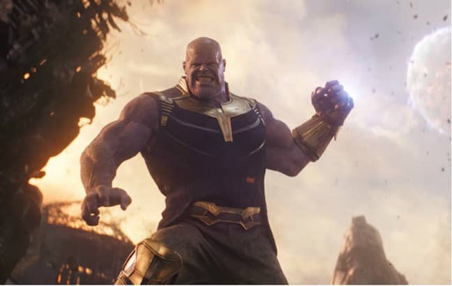 “复仇者：无限战争” Supperillain Thanos。图片来源：奇迹