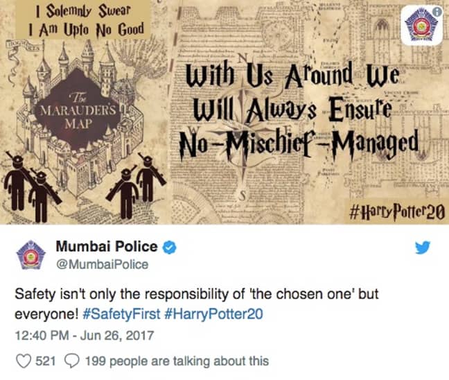 孟买警察Twitter