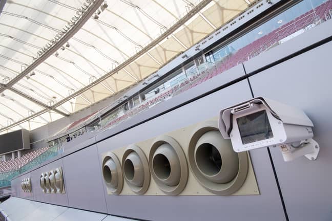 多哈Khalifa国际体育场的巨大户外冷却系统。学分：PA