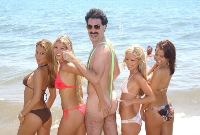 萨莎男爵·科恩（Sacha Baron Cohen）扮演了非常有趣的角色波拉特（Borat）。学分：PA