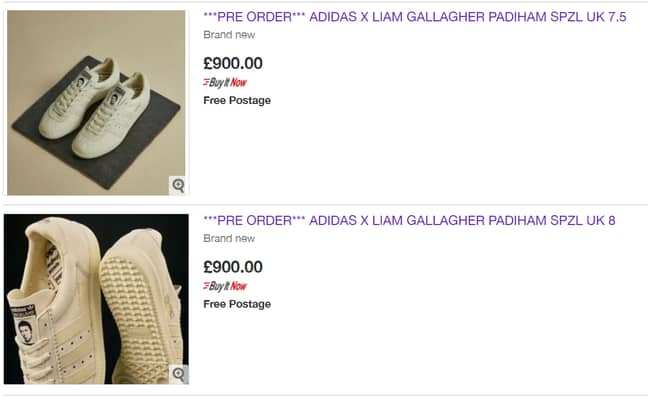 利亚姆（Liam）的阿迪达斯（Adidas）Spezial培训师在eBay Credit上以900英镑的价格出售：eBay