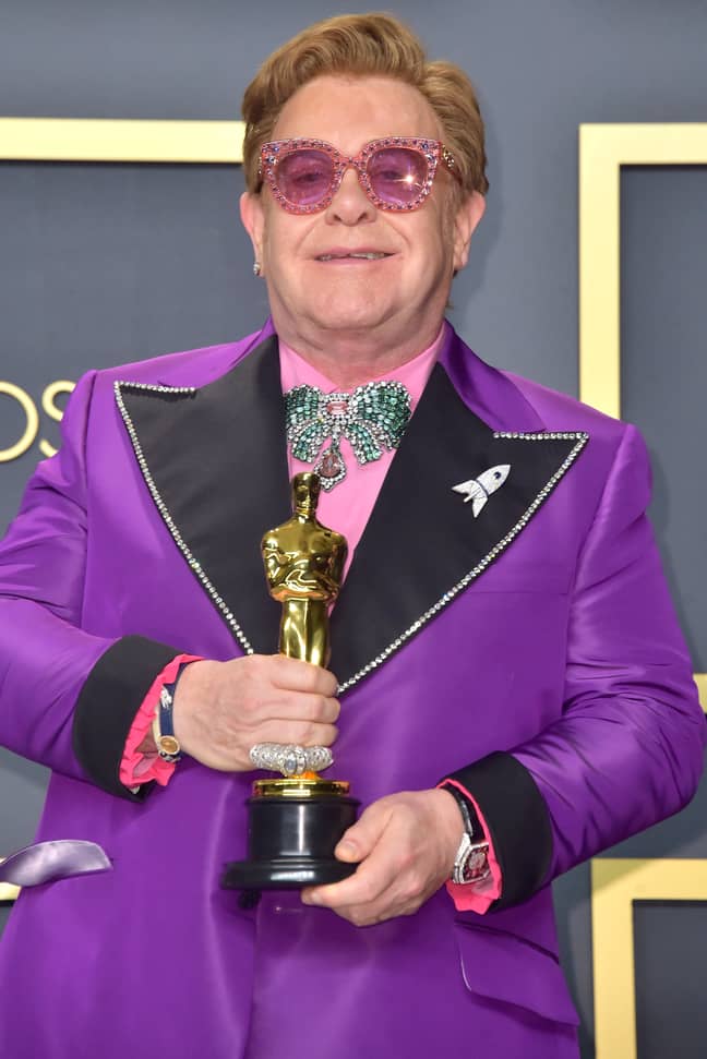 埃尔顿·约翰爵士（Elton John Sir）庆祝30周年清醒。信用：PA