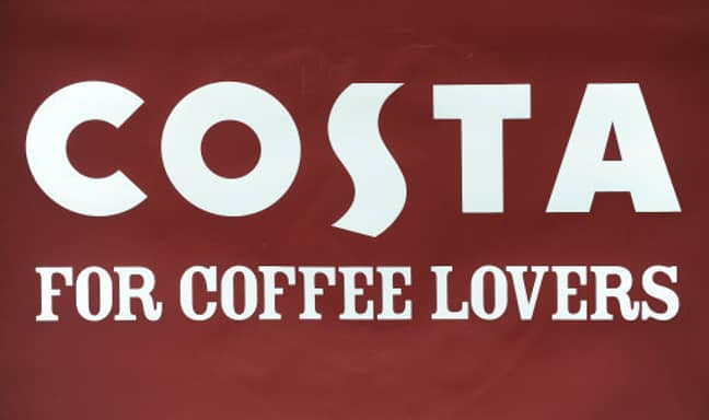 Costa咖啡店的一般视野。信用：PA