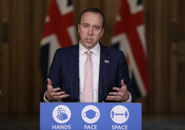 马特·汉考克（Matt Hancock）宣布，第四级措施将扩展到英格兰其他地区。信用：PA