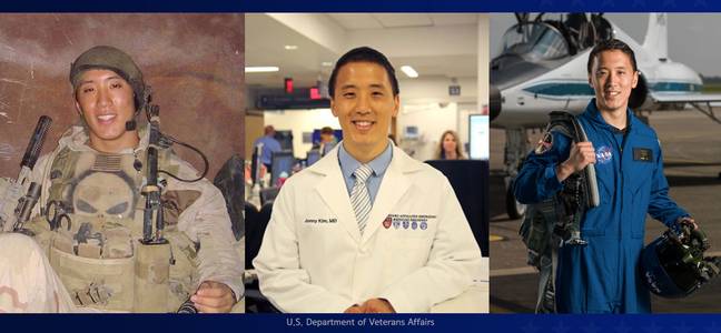 Jonny Kim是一名前海军印章和哈佛医生 - 现在是一个合格的宇航员。信誉：美国退伍军人事务部