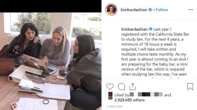 金在Instagram帖子中宣布了新必威备用网闻。学分：Instagram/Kimkardashian“width=