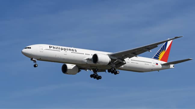 菲律宾航空公司确认这架飞机在“技术事件”之后安全着陆。学分：PA