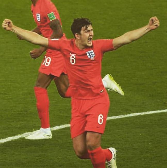 马奎尔对英格兰在去年世界杯上的成功起了重要作用。信贷:Instagram /哈利马奎尔
