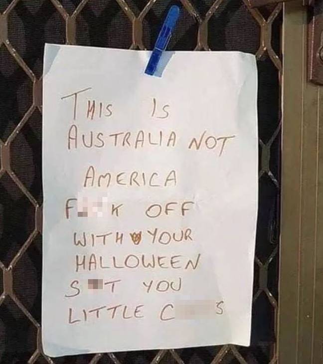 一个标志澳大利亚。信用：Reddit.