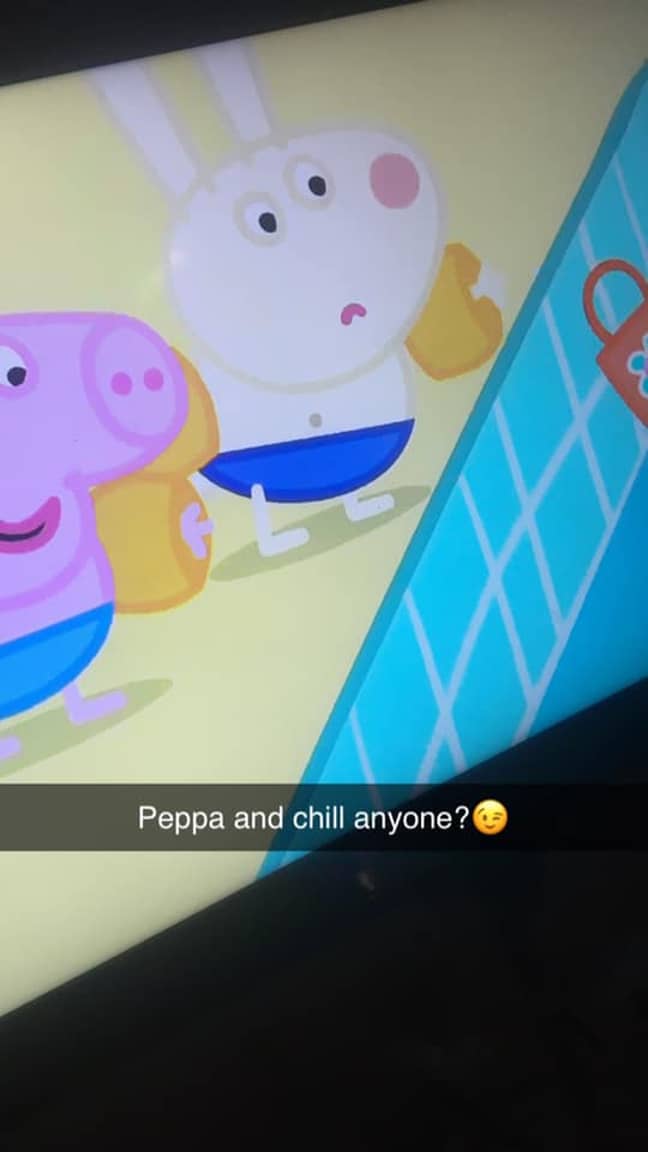 Peppa Pig是罗尼最喜欢的节目。信用：肯尼迪新闻和媒体必威备用网“width=