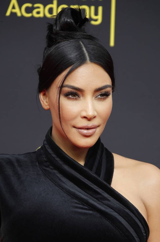 Kim Kardashian 2019年Emmy Creative Arts奖。信用：PA“width=