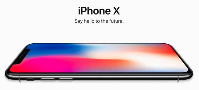 最新的苹果iPhoneX。信贷：苹果