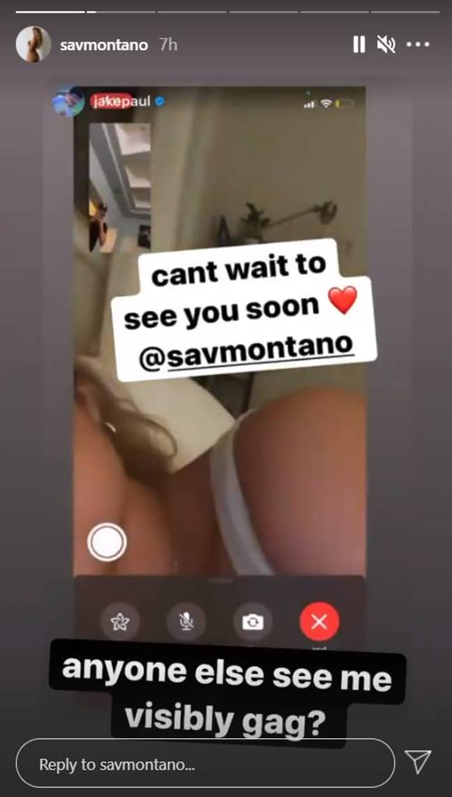 Montano否认了她和保罗之间的任何事情。信用：Instagram.“width=