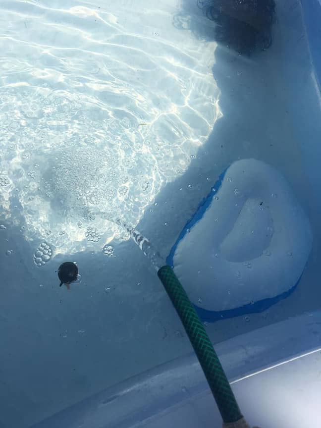 想用温水快速填充桨池吗？没问题。信用：Facebook/Craft n'创作，diy n'提示