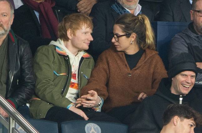 埃德·希兰（Ed Sheeran）和他的妻子樱桃·海伯（Cherry Seaborn）。图片来源：Abaca Press/Alamy Stock Photo