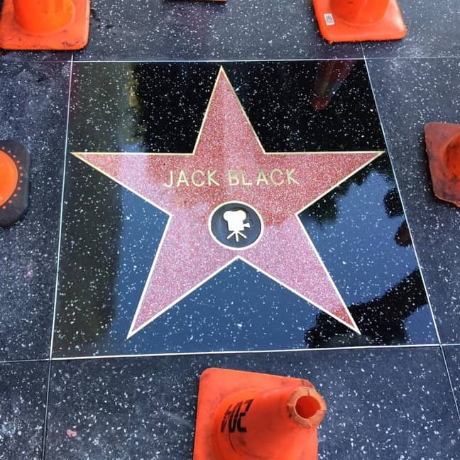 去年，杰克·布莱克（Jack Black）入选了好莱坞的名人之旅。学分：Instagram/Jack Black