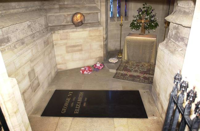 当女王死亡时，菲利普王子的遗体将被搬到乔治VI纪念教堂。信用：PA