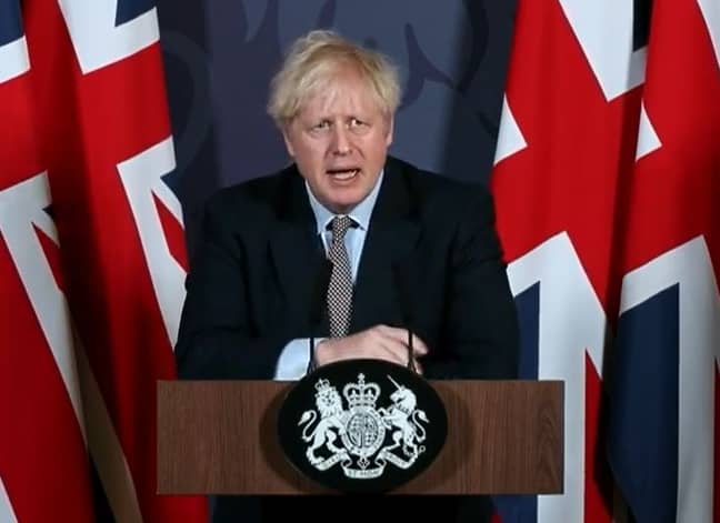 鲍里斯·约翰逊（Boris Johnson）欢迎英国与欧盟之间的英国脱欧协议。学分：第10号