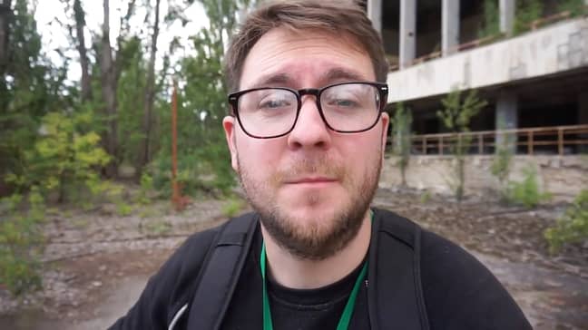 尼尔·安塞尔（Neil Ansell）去了乌克兰的普里皮亚特（Pripyat）附近的核区旅行。信用：迎合新闻和媒体必威备用网