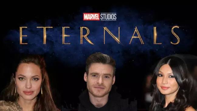 Gemma Chan，Richard Madden和Angelina Jolie将出演Eternals。信用：Marvel/PA