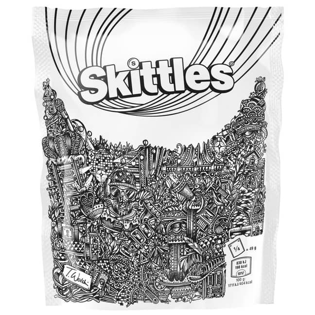 Thomas Wolski的Skittles包装设计。学分：直截了当/托马斯·沃尔斯基（Thomas Wolski）