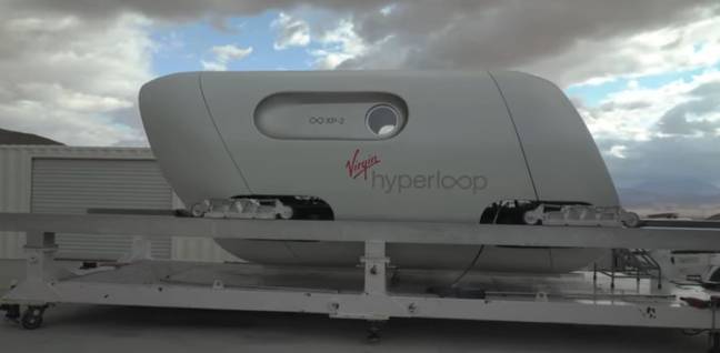 信用：YouTube/Virgin Hyperloop