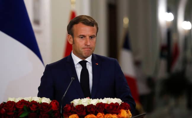 法国总统伊曼纽尔·马克龙（Emmanuel Macron）写信给科克先生。信用：PA