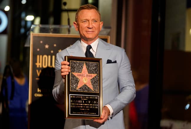丹尼尔·克雷格（Daniel Craig）发行最后一部邦德电影后，在好莱坞的名人之旅中获得了明星。（信用：PA）