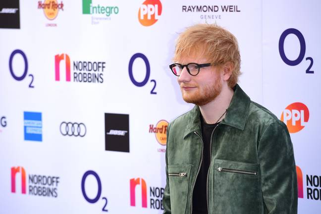 埃德·希兰（Ed Sheeran）参加了O2银谱号奖。信用：PA“width=