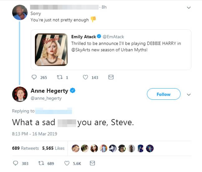 Anne Hegerty把史蒂夫放在他的位置。信用：推特