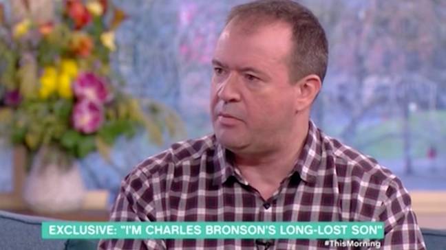 Charles Bronson的'儿子'在电视上午星期五早上出现。信用：ITV /今天早上