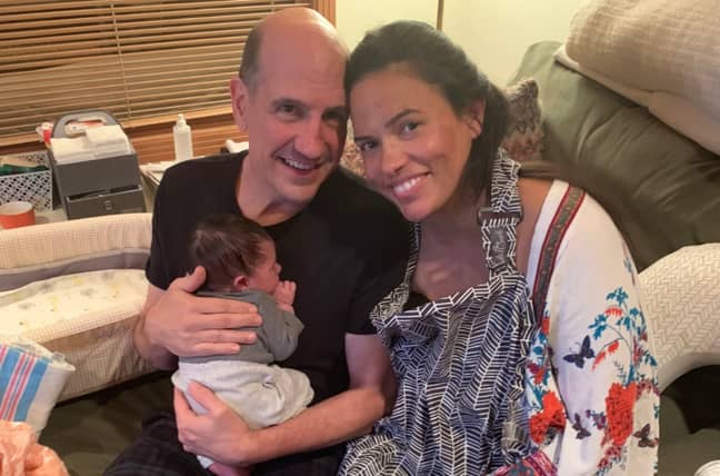 山姆和他的妻子上个月只是欢迎一个婴儿。学分：GoFundMe