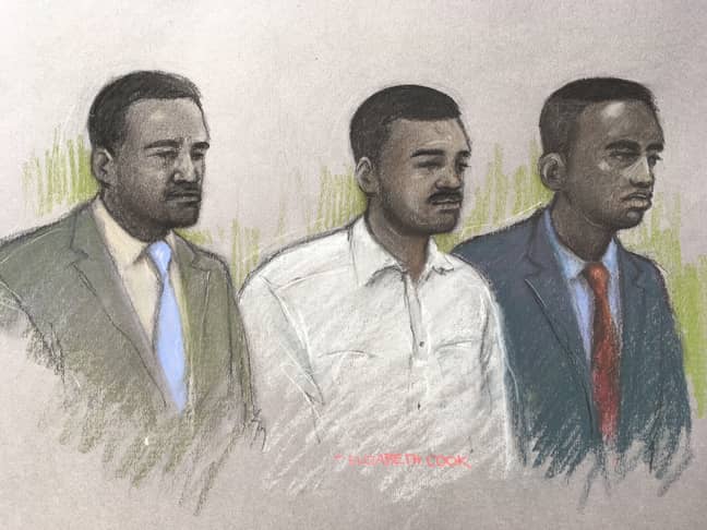 这三个人被指控杀死了哈利·乌佐卡（Harry Uzoka）。学分：PA