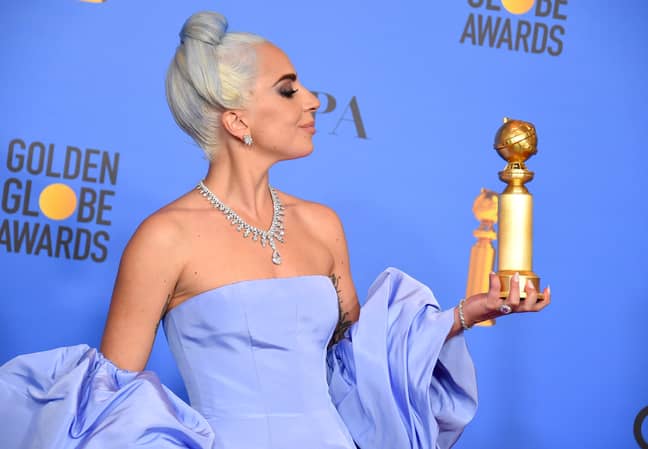 Lady Gaga的金球奖。信用：PA