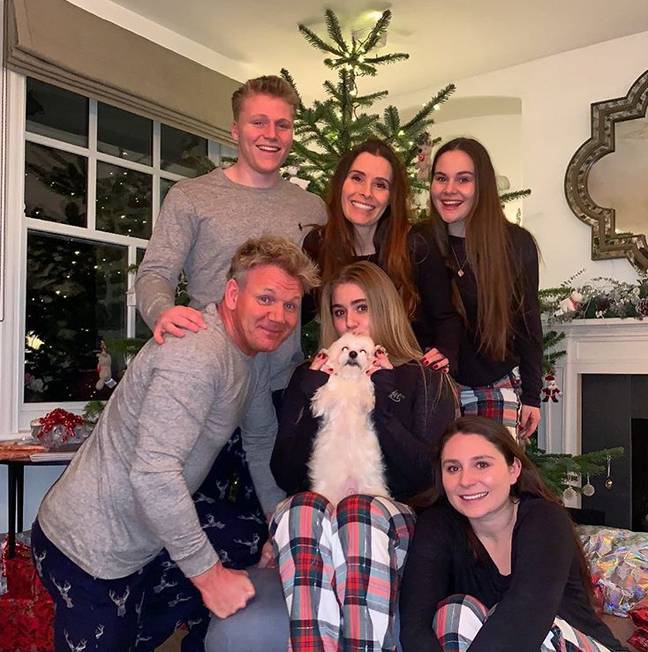 Ramsay与他的家人一起圣诞节。信用：Instagram / Gordon Ramsay