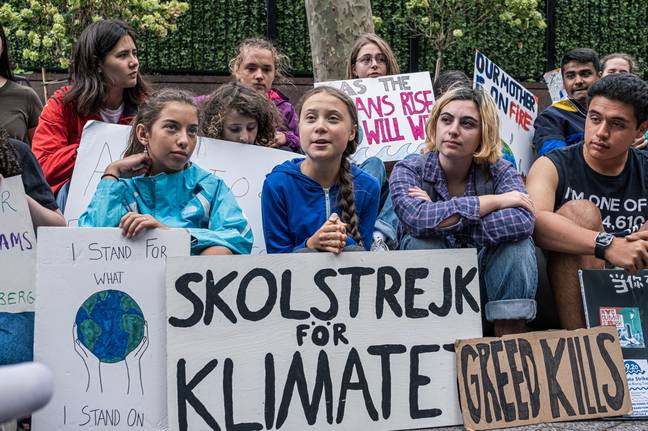Thunberg已被称赞为她的矛盾气候变化，该气候变化开始于去年瑞典议会外的罢工。信用：PA