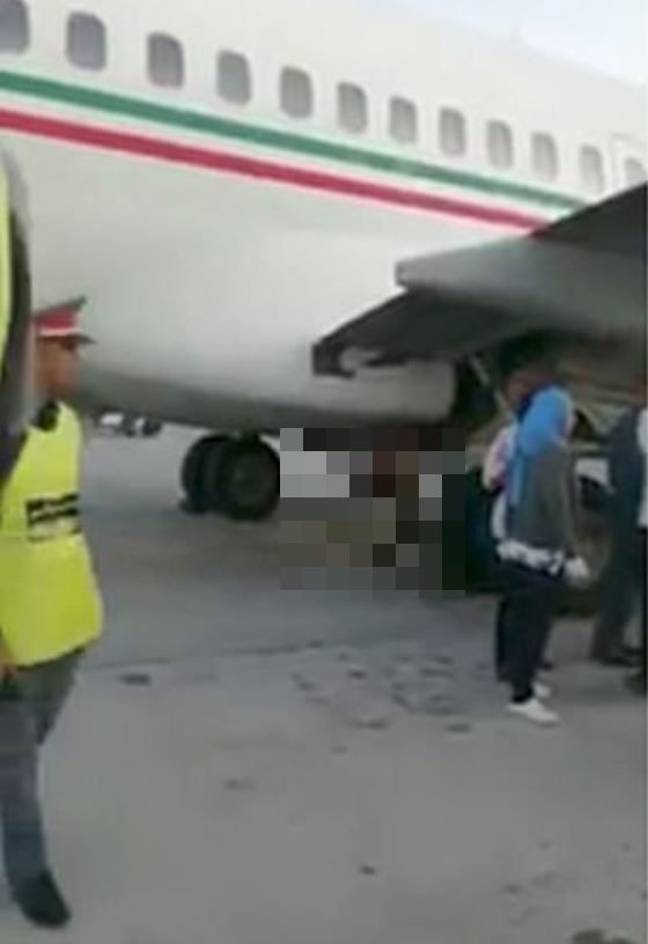在飞机降落在卡萨布兰卡之后发现了这个男人的身体。信用：可流动