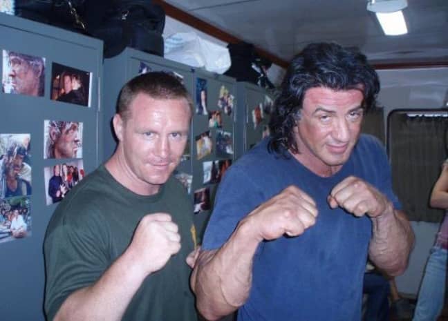 比利（Billy）在兰博四世（Rambo IV）中是西尔维斯特·史泰龙（Sylvester Stallone）的特技表演。信用：提供