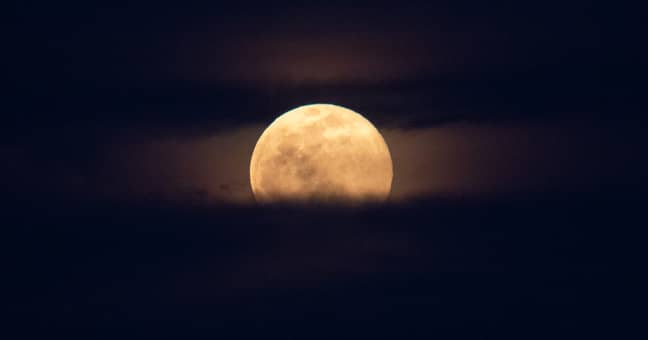 当满月与Lunar Perigee的荣誉重合：NASA/Joel Kowsky时，就会发生超级月亮