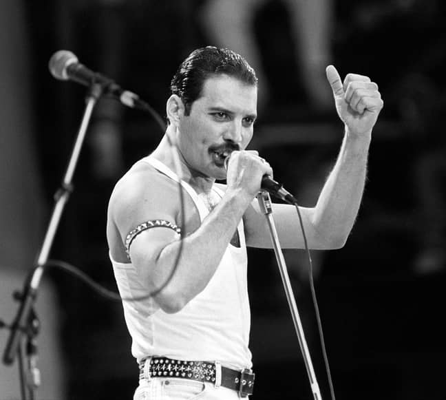 1985年的弗雷迪·水星（Freddie Mercury）