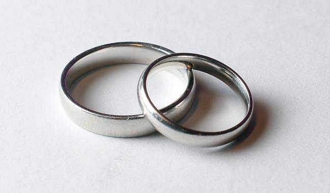 结婚戒指。信用：PA