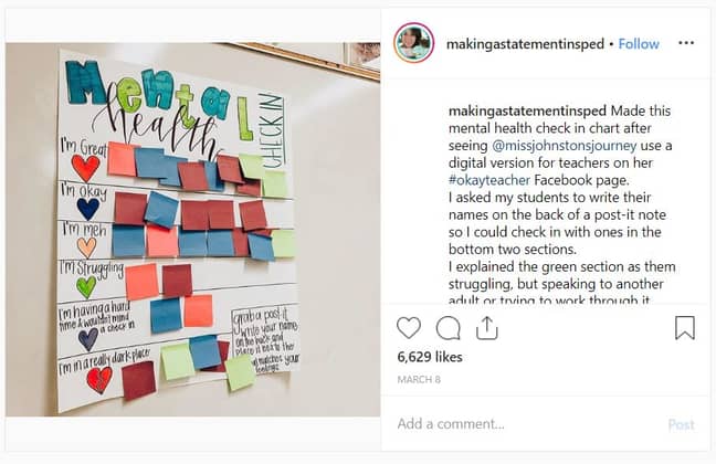 Erin Castillo在Instagram上的帖子现在可以免费下载和打印。学分：Instagram/Makeastatementinsped