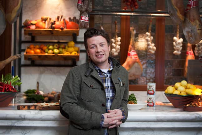 杰米·奥利弗（Jamie Oliver）在他在曼彻斯特的一名餐厅中。信用：Alamy