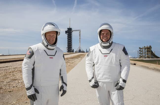美国宇航局宇航员道格拉斯赫利（左）和罗伯特Behnken。信用：PA